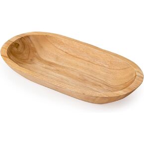 وعاء زينة بيضاوي من خشب الساج من أندالوكا مقاس 16 بوصة in Kuwait