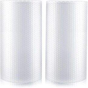 FCLMHD 2 Pack 12in x 72 feet total bubble wrap for packing bubble wrap roll Rolls for Moving Box Shipping Cushion Roll Supplies Perforated Every 12"