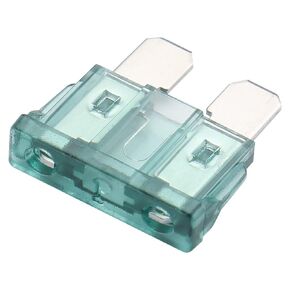 Baomain ATC-1 Clear Green ATO/ATC 1 Amp Fast-Acting Automotive Blade Fuses - Pack of 25
