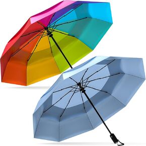 Repel Umbrella The Original Portable Travel Umbrella - Umbrellas for Rain Windproof, Strong Compact Umbrella for Wind and Rain - Perfect For On-the-Go, Car Umbrella, Backpack Umbrella