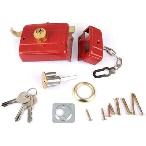 قفل ميت لوك ميت بولت، قفل أمان أحمر شديد التحمل، قفل ليلي ميت لمفاتيح الباب الخشبي، باب الحديد وغيرها من الأبواب المفصلية العمودية والتجهيزات المستقيمة in Kuwait
