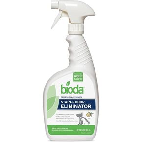 Bioda Commercial Strength Enzymatic Stain & Odor Eliminator for Pets | Industrial-Grade Formula Removes Dog and Cat Urine | USA Made Carpet Spot Cleaner | 32oz Sprayer