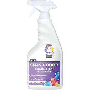 Unique Advanced Cat Odor + Stain Remover - 24 oz. Ready-to-Use Liquid Spray - Cat Urine Remover, Eliminates Stains and Removes Pet Odors