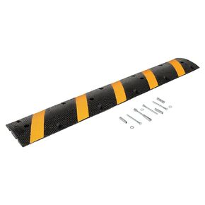 Vestil SBRY-72-C Black Heavy Duty Speed Bump, Concrete, 72" Length, 11.75" Width
