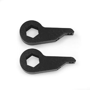 RockTrix Adjustable 1" to 3" Steel Torsion Bar Keys, Compatible with 1982-2004 Chevrolet S-10 S10 4WD and GMC S-15 S15 4WD 4x4, Suspension Lift Level Leveling Kit, Black