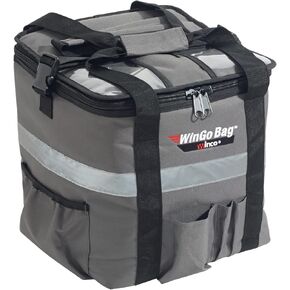 Winco BGCB-1212 Insulated Food Delivery Bag, Small, Gray