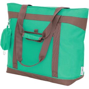 FOROUT Jumbo Insulated Cooler Bag，Insulated Grocery Bags With Zippered Top Transport Cold Or Hot Food Apply To Delivery Bag