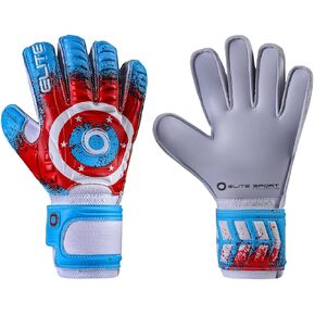 Elite Sport 2020 Stars Youth Goalkeeper Gloves - Red-White-Blue 5