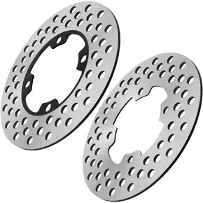 M MATI 2 PCS Front Left/Right Brake Disc Rotor for Yamaha Big Bear 400 YFM400 Bruin 350 YFM350 Grizzly 350 YFM350 400 YFM400 450 YFM450 Kodiak 400 YFM400 450 YFM450 Wolverine 350 YFM350 450 YFM450