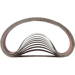 Hardin HPG60-10 1-1/2" x 30" Aluminum Oxide Sanding Belt, 60 Grit, 10 Pack