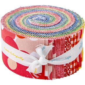 Julia Frazier Copacetic Rolie Polie 40 2.5-inch Strips Jelly Roll Riley Blake Designs RP-14680-40