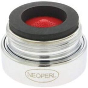 Neoperl 10 9740 3 جهاز تهوية ذكر ذو تدفق قياسي HC، مقاوم للتخريب، صغير، 2.2 GPM، قرص العسل، هوائي، قبة حمراء، 13/16"-27 خيط، لمسة نهائية من الكروم (عبوة من 6) in Kuwait