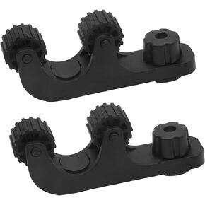 2 Pieces Kayak Accessories Paddle Holder Offset Kayak Rail Track Mount for Fishing Rod Saving Space