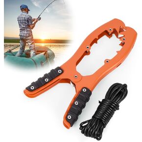 Ziopetru Kayak Brush Gripper، قبضة مرساة كاياك مع حبل مرساة مقاوم للماء بطول 16 قدم وفم مشبك حاد، قبضة مرساة زورق كاياك مع قبضة مطاطية in Kuwait