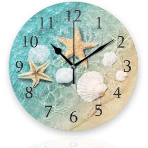 Tiawutal Battery Operated Wall Clocks 12 Inch,Vintage Bathtub,Silent Home Decor for Bathroom,Living Room,Bedroom