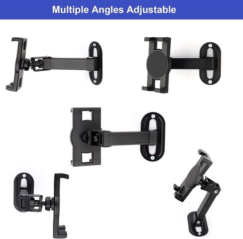 Mippko Tablet Wall Mount Holder for 7~12.9 inch Tablets iPad/Nexus/LG G Pads/e-Reader/Switch, 360°Rotation Clamp 180°Flexible Adjustable Metal Arm Mount in Saudi Arabia