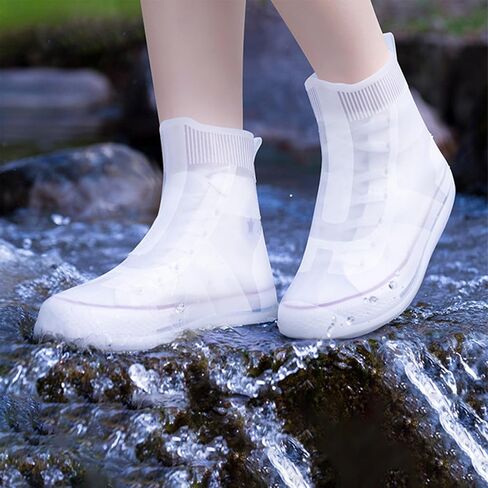 KALIONE Waterproof Shoe Covers Reusable Shoes Boots for Rain Cover for Shoes Protectors Silicone Rubber Overshoes Non Slip Shoe Covers for Men Women (EUR 40-42) in Saudi Arabia