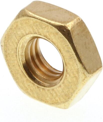 Prime-Line 9074192 Machine Screw Hex Nuts, #10-32, Solid Brass (50 Pack) in Saudi Arabia