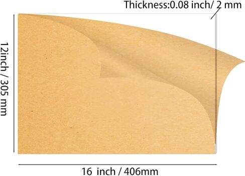 5 قطع من ورق الأكريليك الشفاف المصنوع من زجاج شبكي مقاس 12 بوصة × 16 بوصة × 0.078 بوصة سميكة (2 مم) مع ورق واقي لاستبدال إطار الصورة، ومشاريع العرض التي يمكنك صنعها بنفسك، والنوافذ in Kuwait