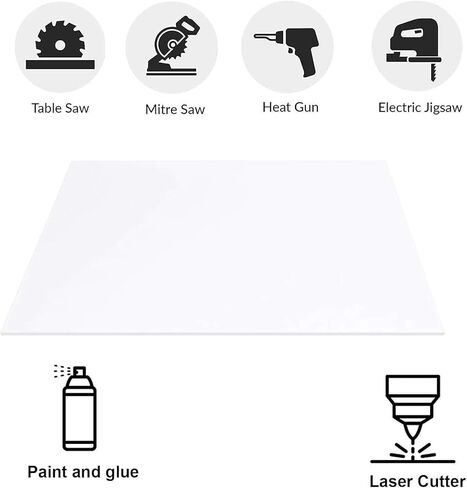5 قطع من ورق الأكريليك الشفاف المصنوع من زجاج شبكي مقاس 12 بوصة × 16 بوصة × 0.078 بوصة سميكة (2 مم) مع ورق واقي لاستبدال إطار الصورة، ومشاريع العرض التي يمكنك صنعها بنفسك، والنوافذ in Kuwait