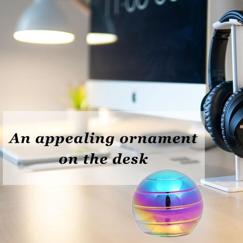 Kinetic Desk Toys Chihimoer FidgetCool Gadgets，Fidget Spinners on Desktop for Office for Adults 60 Seconds Spinning Small, Cool Stuff-Toys with Optical-Illusion for Stress Relief Gifts Black in Saudi Arabia