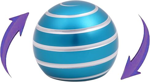 ألعاب مكتبية حركية، أدوات Chihimoer FidgetCool، مغازل تململ على سطح المكتب للبالغين 60 ثانية، ألعاب صغيرة ورائعة مع الوهم البصري لهدايا تخفيف التوتر باللون الأسود in Kuwait