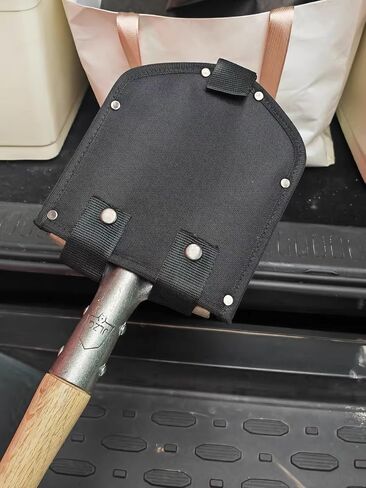 مجرفة OutShovel للتخييم A3 Wolf Warrior مجرفة بمقبض من الخشب الصلب، مجرفة حديقة جيولوجية، أداة ترسيخ مجرفة تكتيكية من الفولاذ الكربوني للطرق الوعرة والمشي لمسافات طويلة وحفر الأوساخ والرمل والطين والثلج in Kuwait