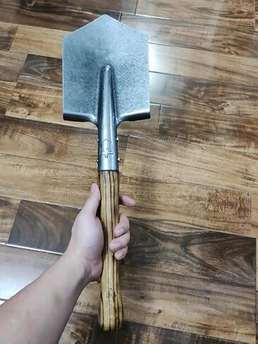 Camping Shovel A3 Wolf Warrior Shovel with Hardwood Handle, Geology Garden Shovel, Carbon Steel Survival Tactical Shovel Entrenching Tool for Off Road, Hiking, Digging Dirt, Sand, Mud & Snow in Saudi Arabia
