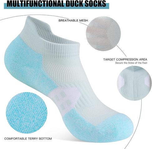 BUDERMMY Ankle Compression Socks for Women Running Athletic Socks Low Cut with Arch Support 5 Pairs in Saudi Arabia