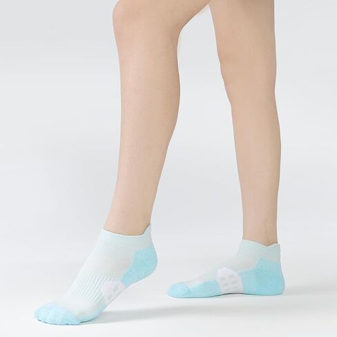 BUDERMMY Ankle Compression Socks for Women Running Athletic Socks Low Cut with Arch Support 5 Pairs in Saudi Arabia