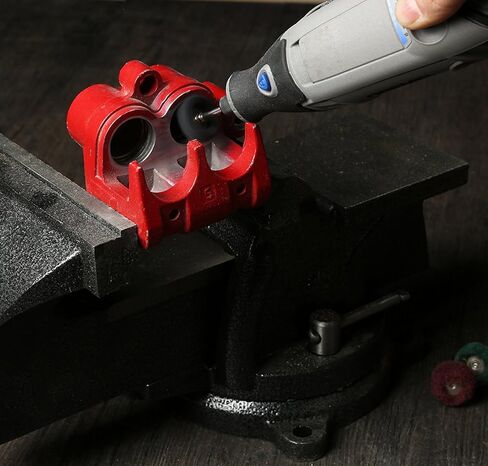 Rocaris 1" Brown 120 Grit Abrasive Buffing Polishing Wheels Burr for Rotary Tools-1/8"(3mm) Shank 50 Pack in Kuwait