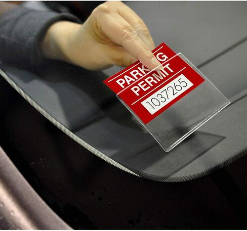 StoreSMART - Parking Permit Holder for Windshields - Adhesive Back - Single Pack - PSR-PARK-1045L in Saudi Arabia