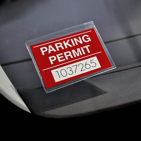 StoreSMART - Parking Permit Holder for Windshields - Adhesive Back - Single Pack - PSR-PARK-1045L in Saudi Arabia