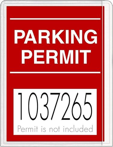 StoreSMART - Parking Permit Holder for Windshields - Adhesive Back - Single Pack - PSR-PARK-1045L in Saudi Arabia