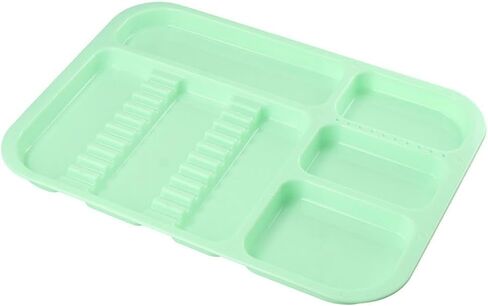 SHUATI Procedure Trays,Dental Instrument Tray Plastic Professional Green Surgical Utility Divided Separate Tray Appliances in Saudi Arabia