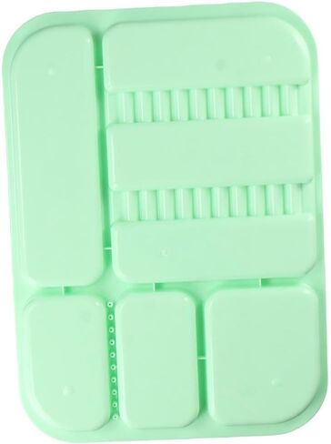 SHUATI Procedure Trays,Dental Instrument Tray Plastic Professional Green Surgical Utility Divided Separate Tray Appliances in Saudi Arabia