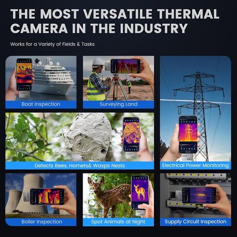 كاميرا حرارية لنظام Android، Sobtoe H2-F 256x192 IR عالية الدقة، تصوير حراري، تحسين صور كاميرا التصوير الحراري ودقتها، كاميرا تعمل بالأشعة تحت الحمراء لنظام Android، يتم تطبيقها على فحص الدوائر وما إلى ذلك in Saudi Arabia