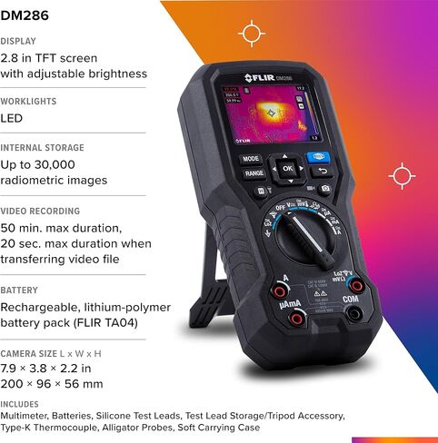 جهاز تصوير حراري من الدرجة الصناعية من FLIR DM286 ومقياس متعدد للفحص والتشخيص الكهربائي in Kuwait