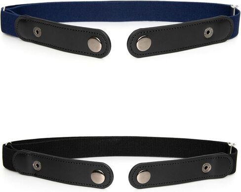 maskfactory eneyer 2 pack men's or women's buckle-less comfortable elastic belt for jeans or casual dress, no buckle in Saudi Arabia