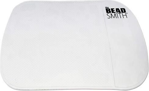 حصيرة الخرز اللاصقة من TThe Beadsmith، مقاس 7.5 × 5.5 بوصة، لون شفاف، وسادة مضادة للانزلاق، تقنية الشطف وإعادة الاستخدام، ملحقات للرسم الماسي، الجوهرة، الخرز in Saudi Arabia