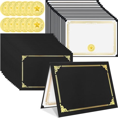 مجموعة شهادات مكونة من 90 قطعة تتضمن 30 قطعة من حاملي الشهادات و30 قطعة من أوراق الشهادات و30 قطعة من رقائق الذهب الذهبية وملصقات الدبلوم وأغطية مسابقات التخرج (أحمر) in Kuwait