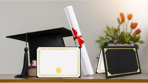 مجموعة شهادات مكونة من 90 قطعة تتضمن 30 قطعة من حاملي الشهادات و30 قطعة من أوراق الشهادات و30 قطعة من رقائق الذهب الذهبية وملصقات الدبلوم وأغطية مسابقات التخرج (أحمر) in Kuwait