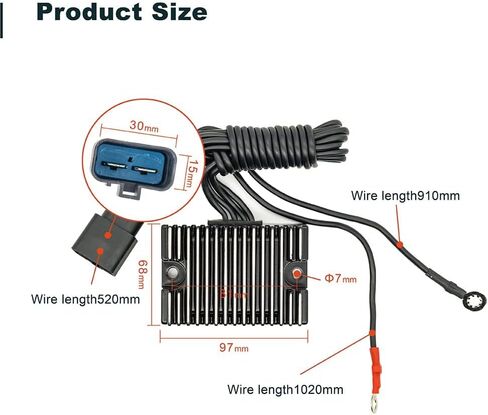 74518-99 74518-99A منظم الجهد يناسب 99-03 TWIN CAM 88 Dyna Glide Harley Davidson Dyna Low Rider FXD Super Glide Wide Glide Fatboy FLSTF Heritage Softail Night Train FXSTB in Kuwait