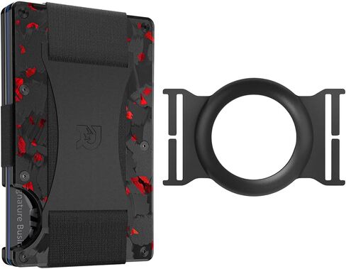 حزمة The Ridge EDC: محفظة Ridge Forged Ember النقدية للرجال + مجموعة حافظة Airtag - محفظة آمنة ومحمية بتقنية RFID مع حامل بطاقة هوائية وحزام للنقود in Kuwait