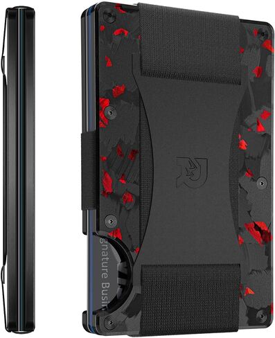 حزمة The Ridge EDC: محفظة Ridge Forged Ember النقدية للرجال + مجموعة حافظة Airtag - محفظة آمنة ومحمية بتقنية RFID مع حامل بطاقة هوائية وحزام للنقود in Kuwait