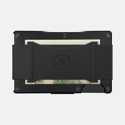 حزمة The Ridge EDC: محفظة The Ridge Black Cash Strap للرجال + مجموعة حافظة Airtag - محفظة آمنة ومحمية بتقنية RFID مع حامل بطاقة هوائية وحزام للنقود in Kuwait