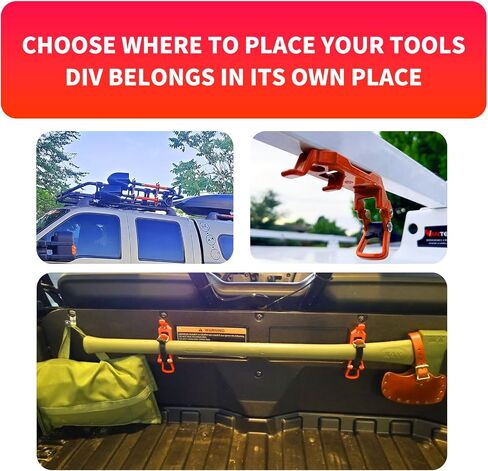 Shovel Mount for Roof Rack Kit, MetalMetal Rubber Clamps, Wall Mounting Brackets, Shovel Mount for ATV, Quick Release Axe Holder Mount Kit, Truck Boats Military Equipment and Tools(2Pcs) in Saudi Arabia
