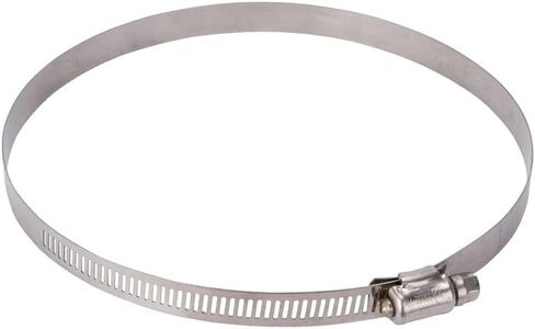 مشبك خرطوم من الفولاذ المقاوم للصدأ عالي التحمل من Rocky Mountain Goods - نطاق المشبك هو 6 1/8 بوصة × 7 بوصة - (رقم 104) - عرض النطاق 1/2 بوصة - مشبك خرطوم محرك دودي - برغي من الفولاذ المقاوم للصدأ (3) in Kuwait