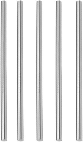 HiPicco Round Steel Rod, 5 Pack 6mm x 150mm HSS Lathe Bar Stock Tool for Shaft Gear Drill Lathes Boring Machine Turning Miniature Axle DIY Craft Making in Saudi Arabia