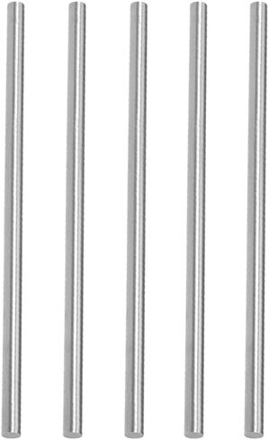 HiPicco Round Steel Rod, 5 Pack 6mm x 150mm HSS Lathe Bar Stock Tool for Shaft Gear Drill Lathes Boring Machine Turning Miniature Axle DIY Craft Making in Saudi Arabia
